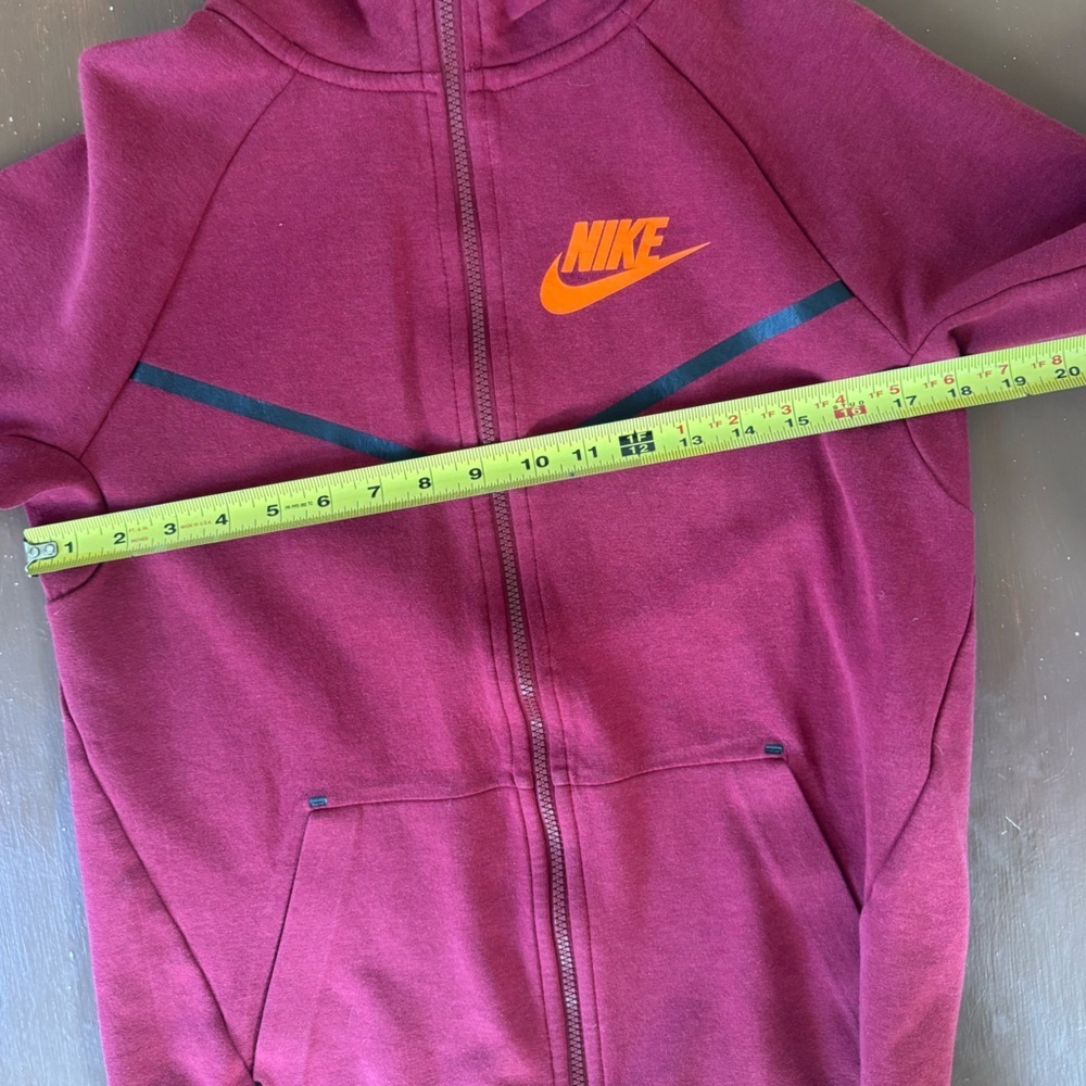 Youth Nike Tech Team Red/Total Orange Zip up hoodie - Boys XL - Picture 9 of 10